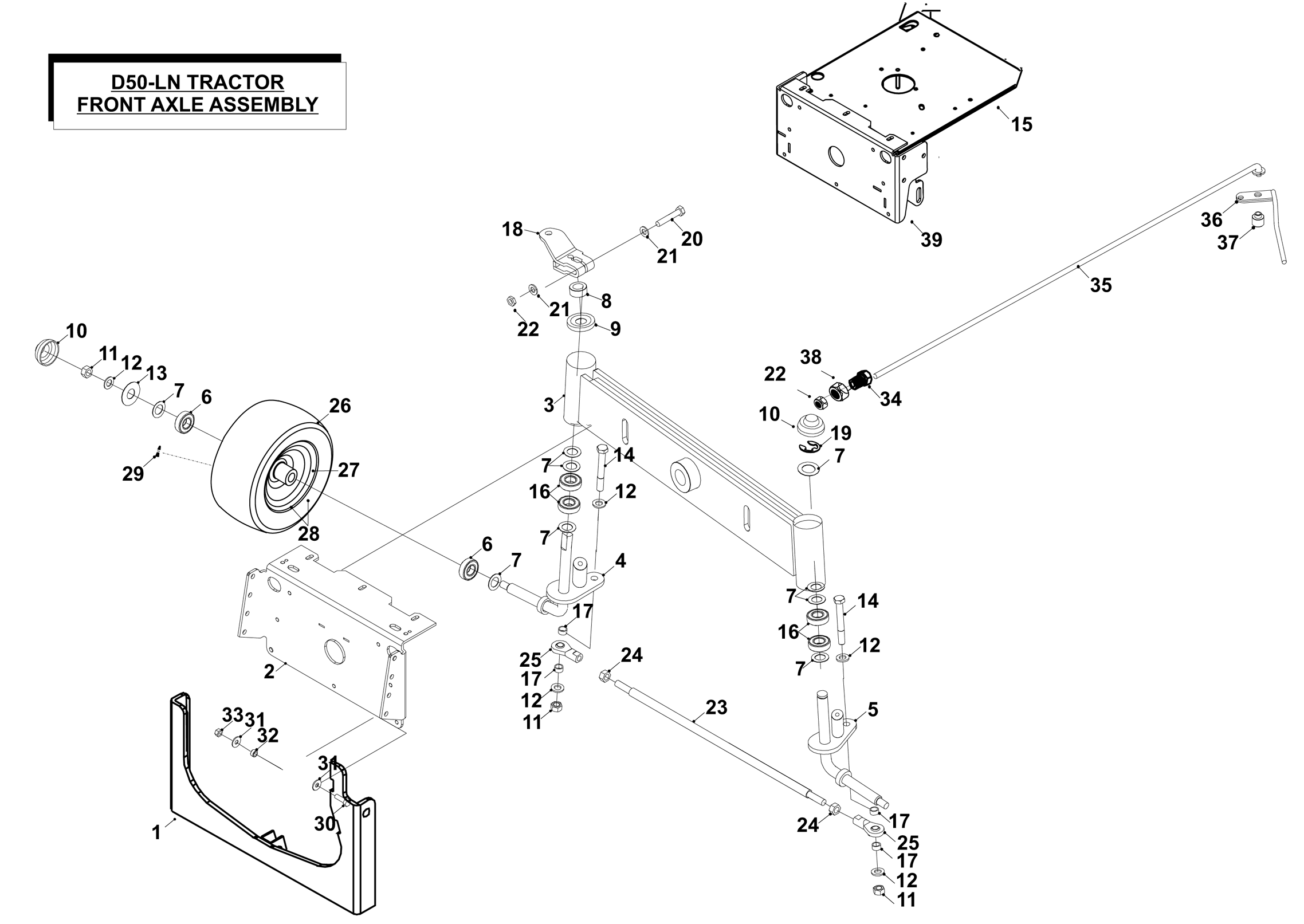 FRONT AXLE ASSY