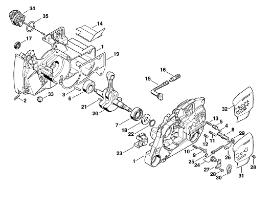 Crankcase - Crankshaft