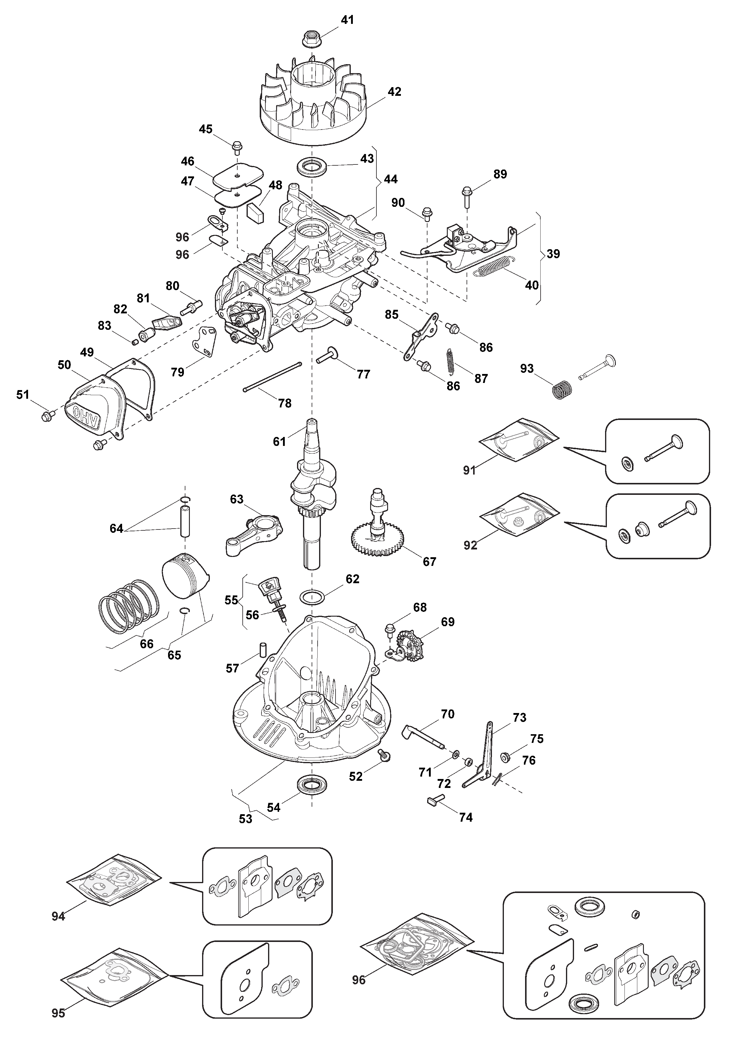  Piston, Crankshaft