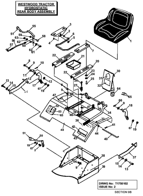 Hydrostatic Rear Body Assembly