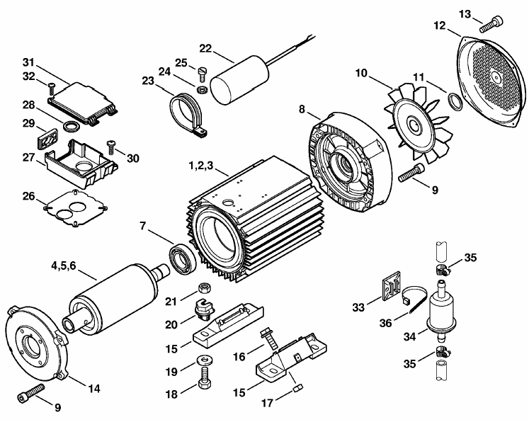 Electric motor RE 551 PLUS