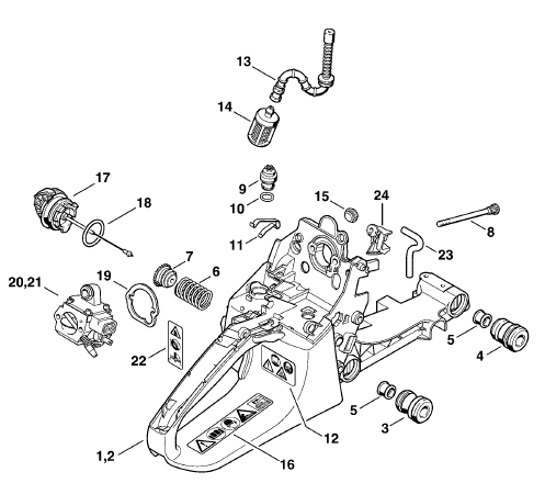 Tank housing