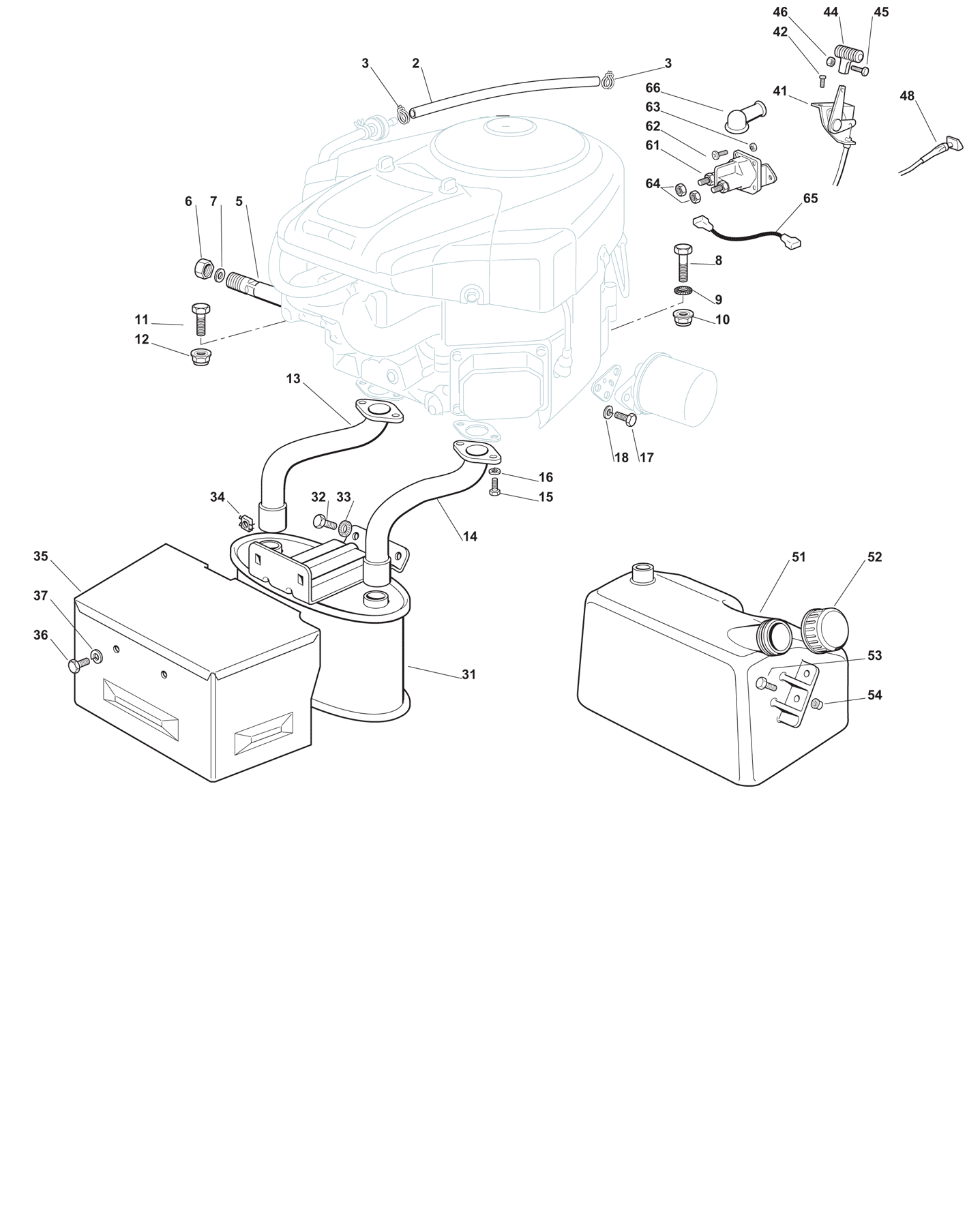 Engine B&S 20 - 22 - 24 HP