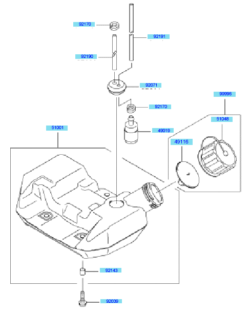 Fuel Tank & Fuel Valve