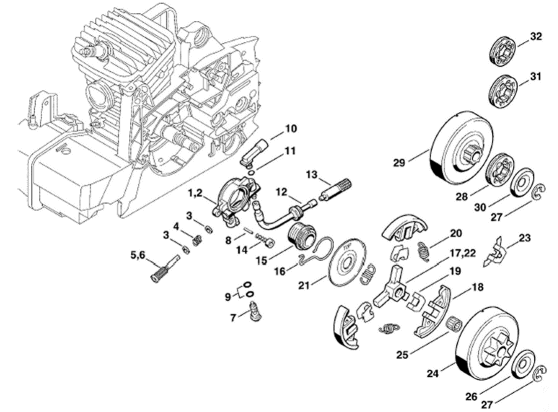 Oil pump - Clutch
