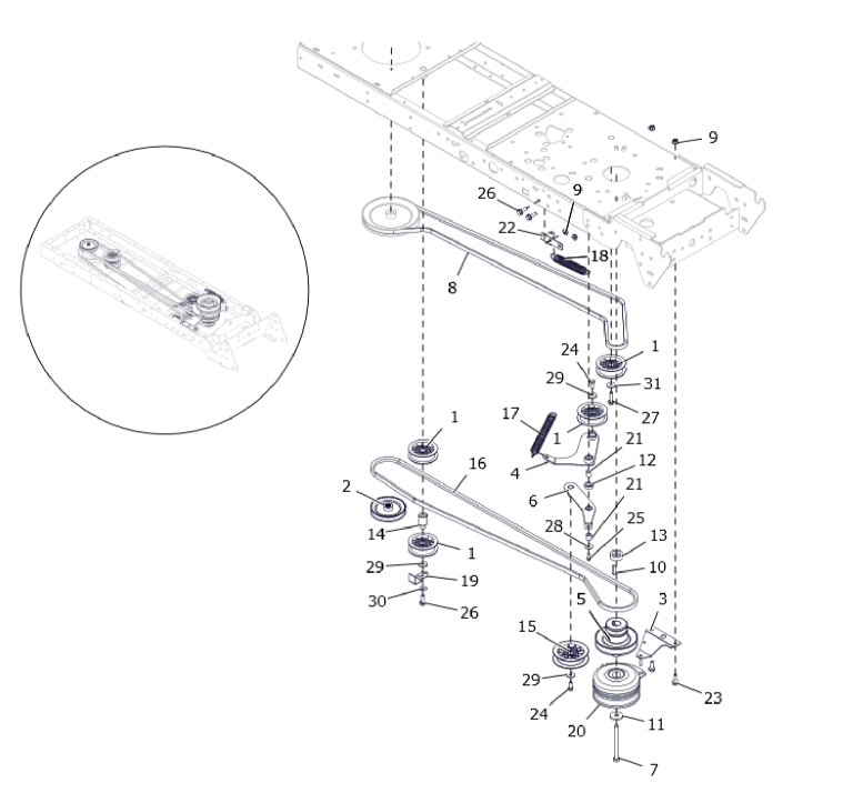 CHASSIS BELT F60
