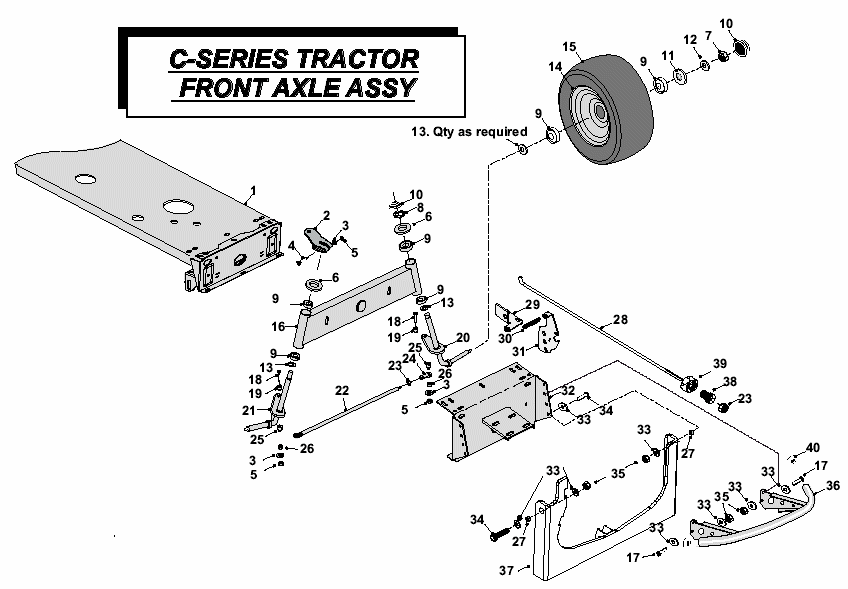 MK Front Axle Assembly