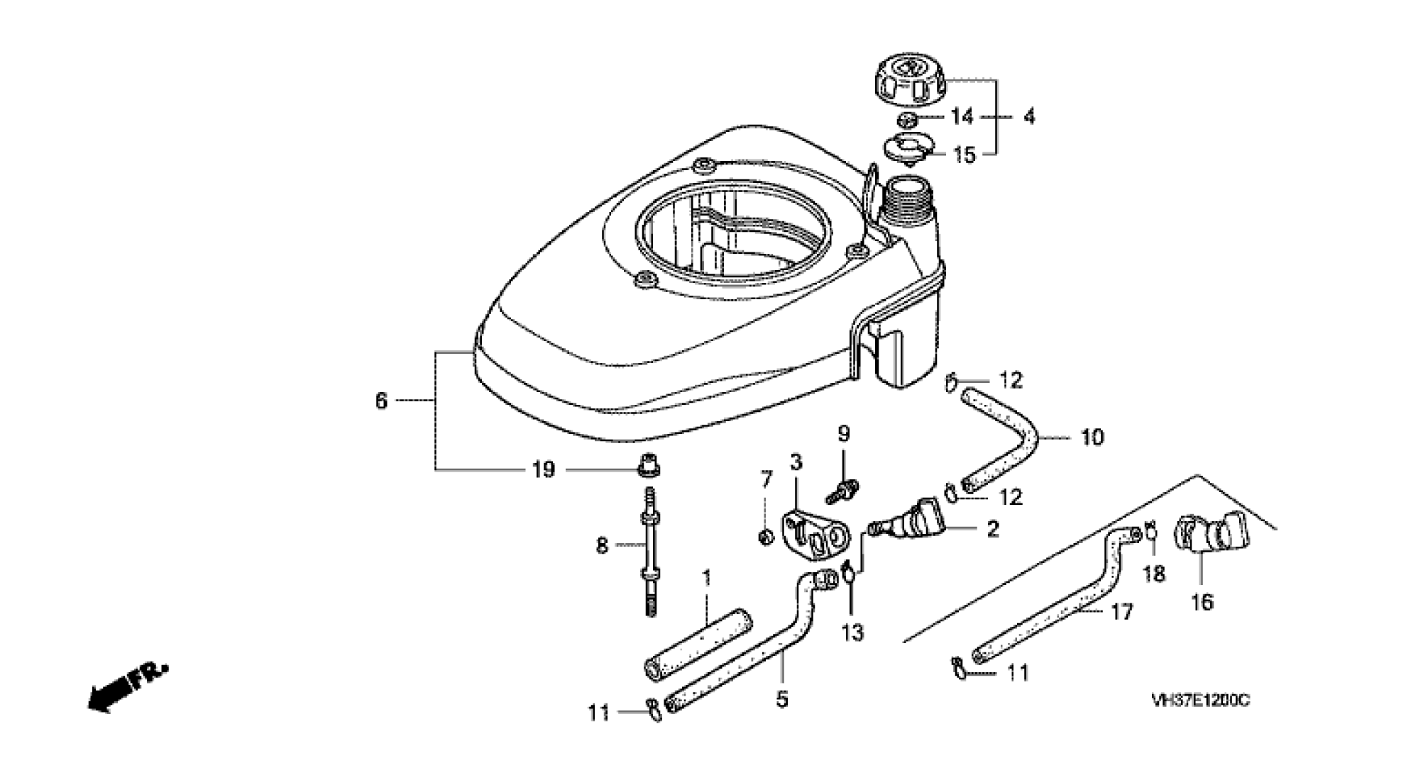 FAN COVER & FUEL TANK