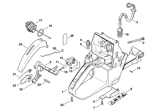 Tank housing