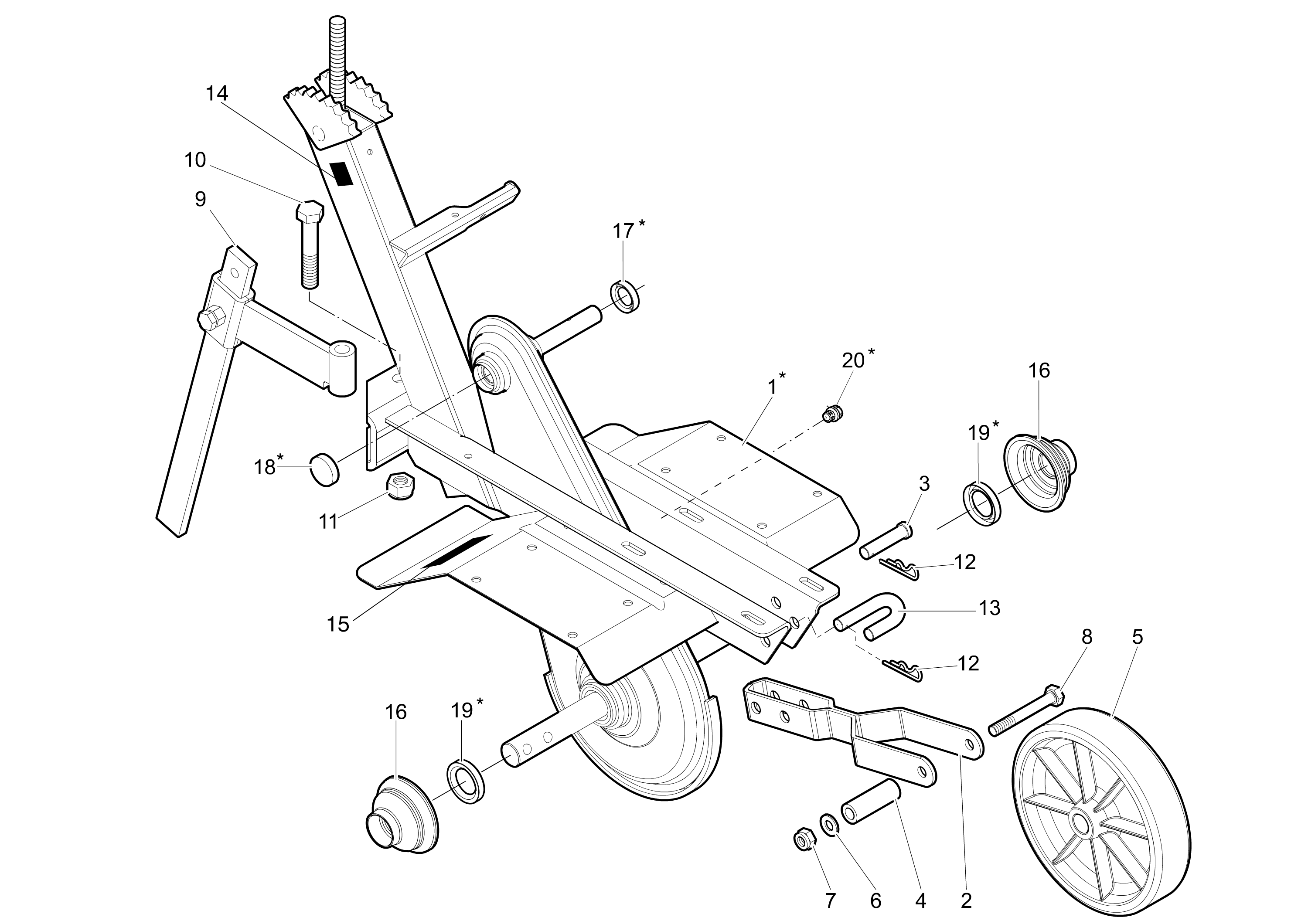 Frame (Adjustable handlebar)