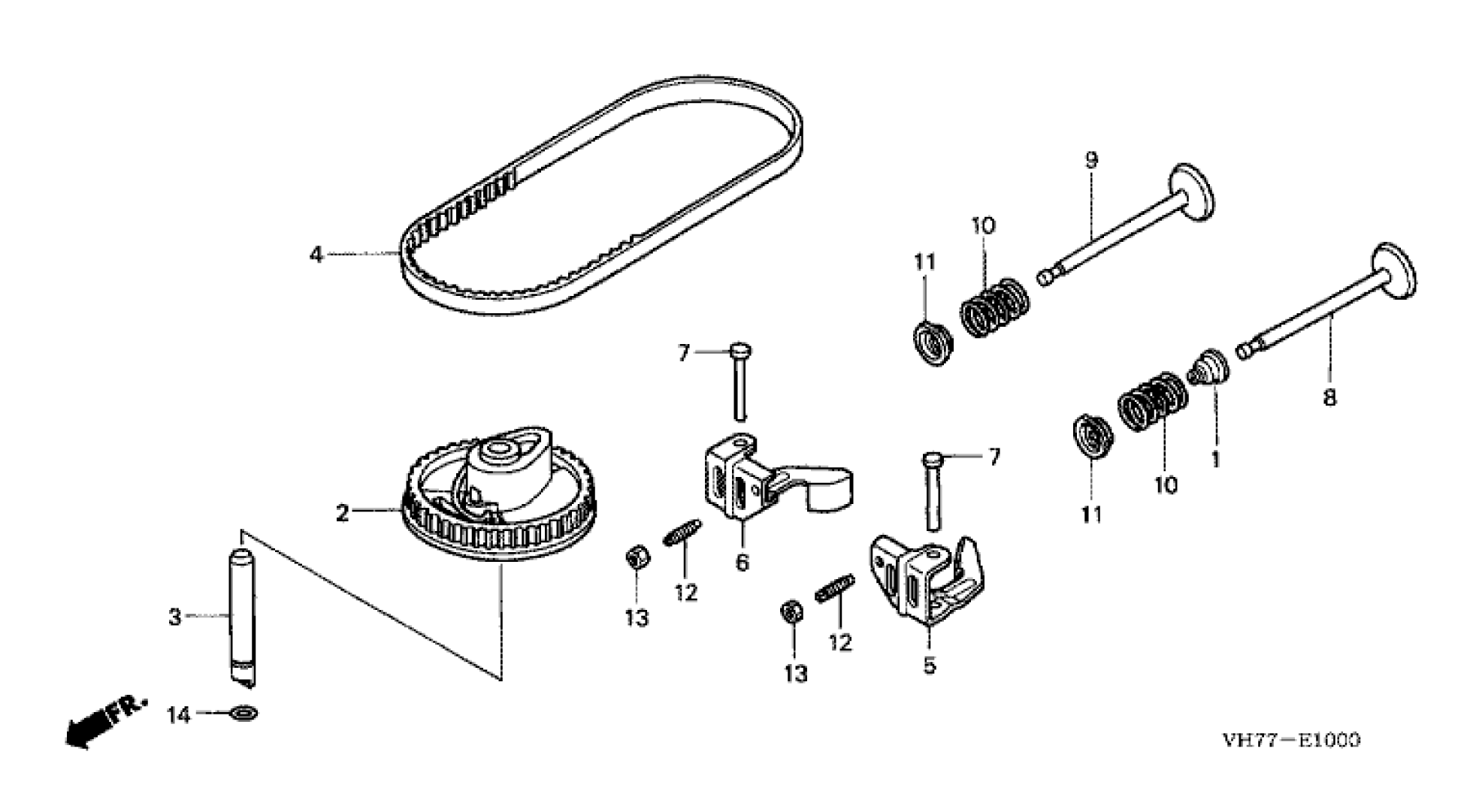 CAMSHAFT PULLEY & BELT 
