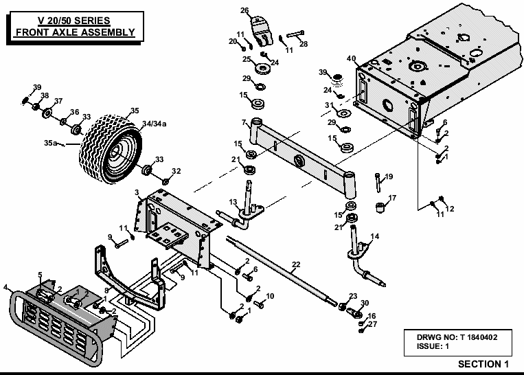 Front Axle Assembly