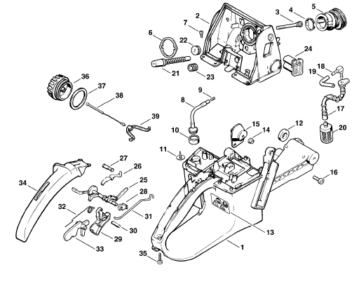 Tank housing