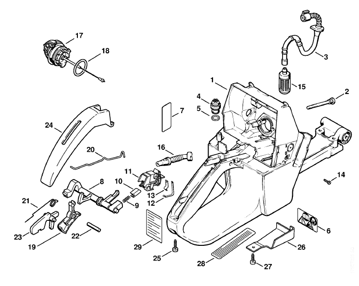 Tank housing