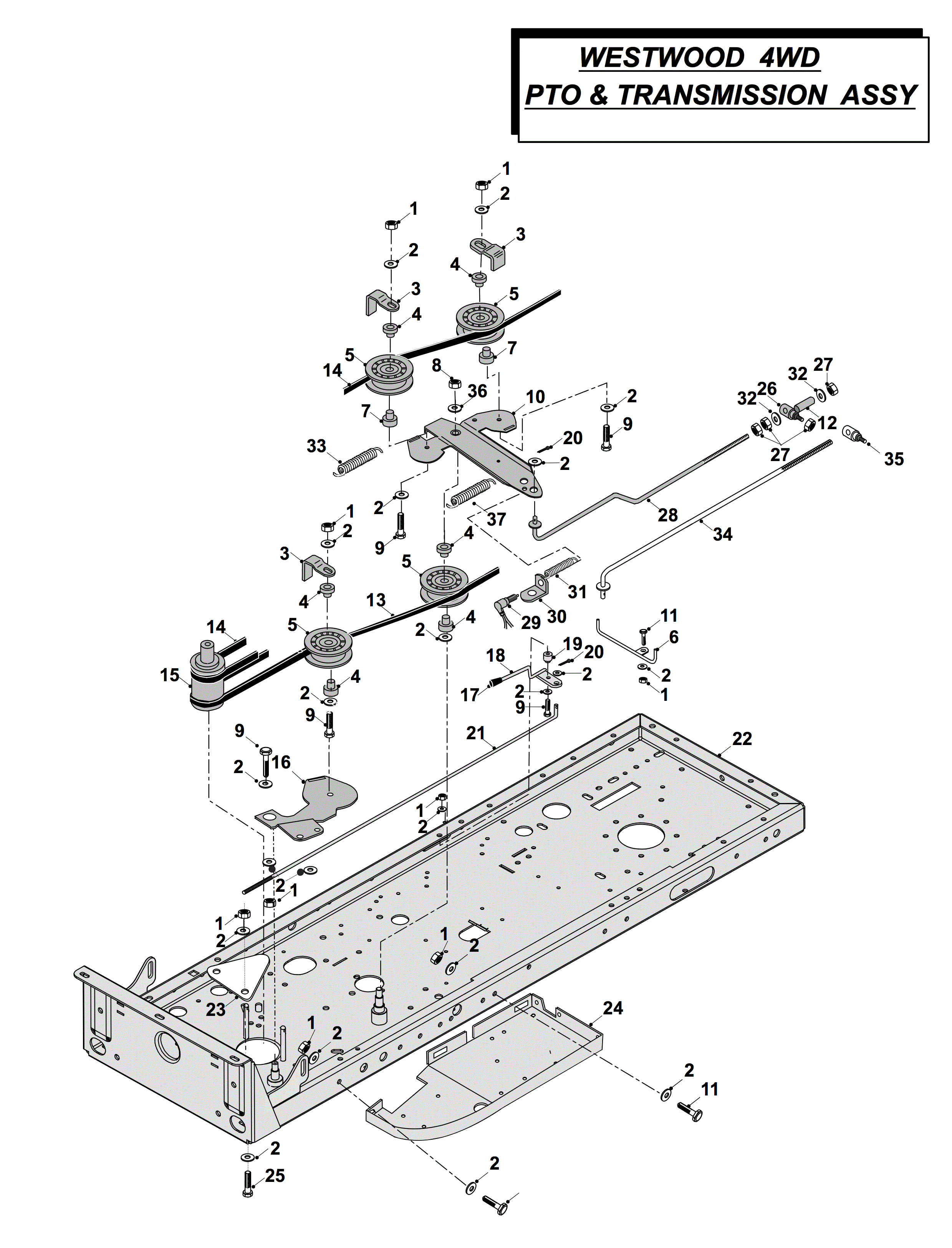 PTO & Transmission Assembly
