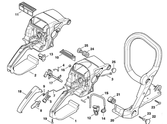 Handle housing