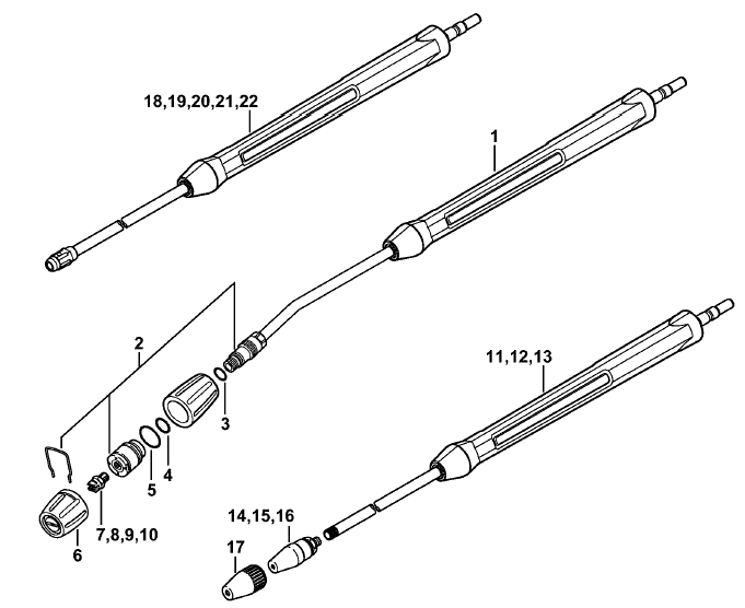 Spray lance-wand