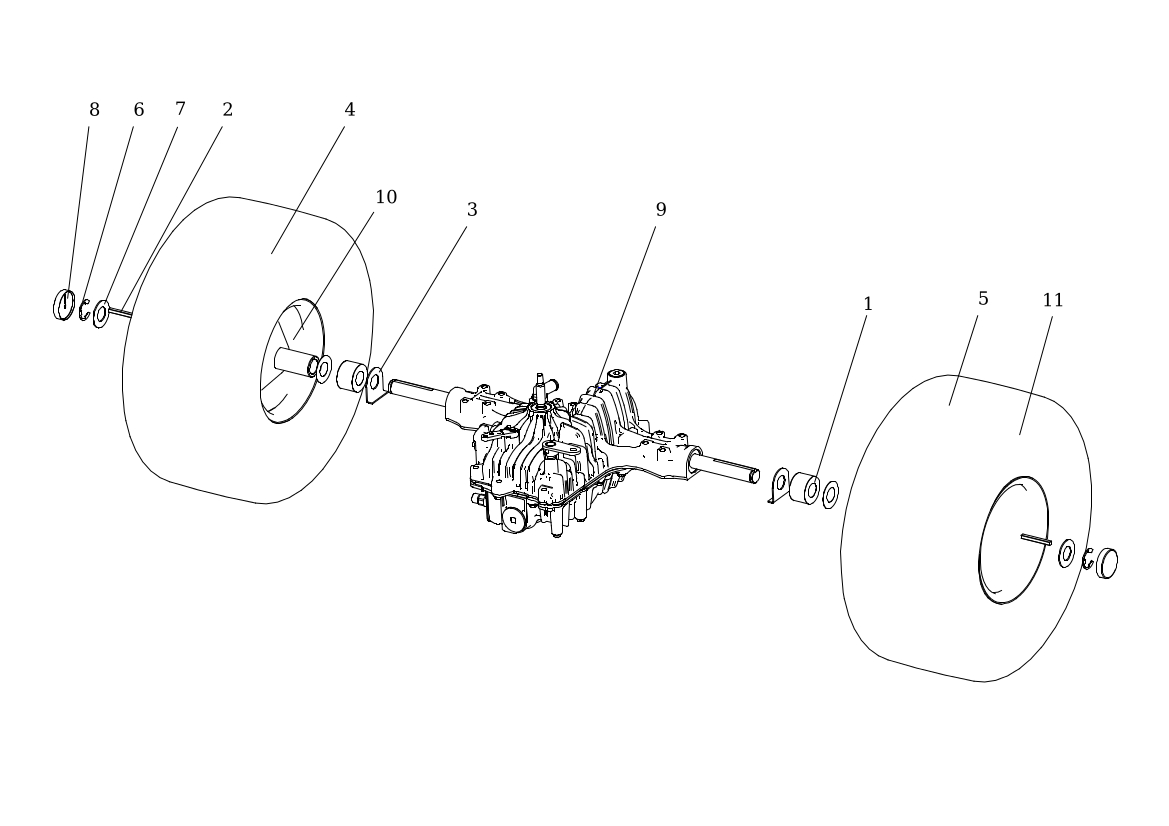 Rear axle