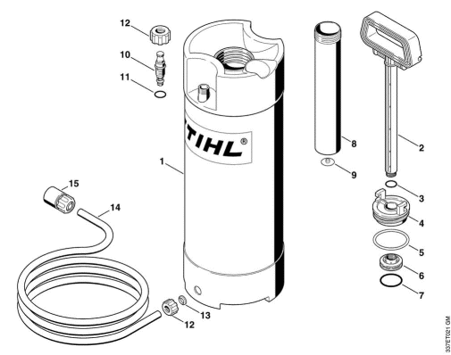 M-Pressurized water tank