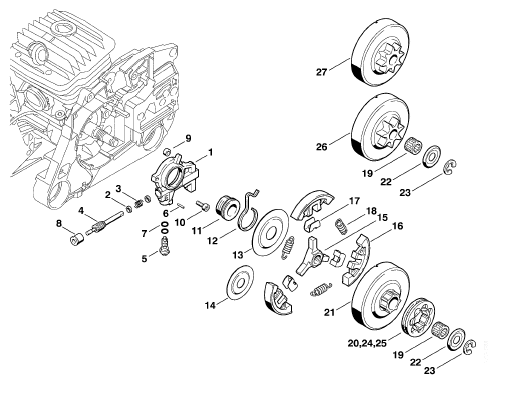 Oil pump - Clutch