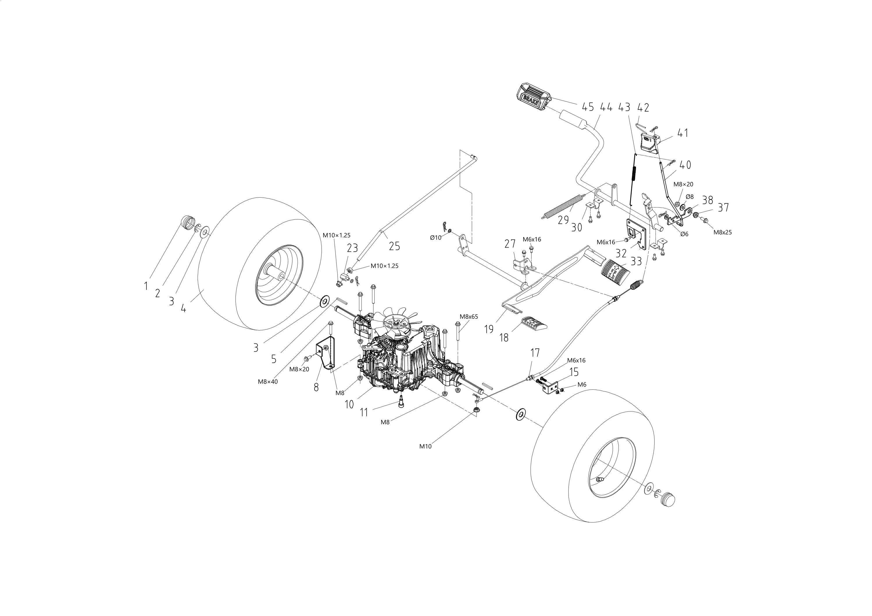 Rear axle