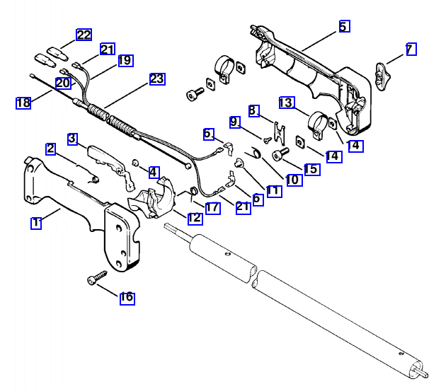 Handle (up to serial no. X 36 959 794)