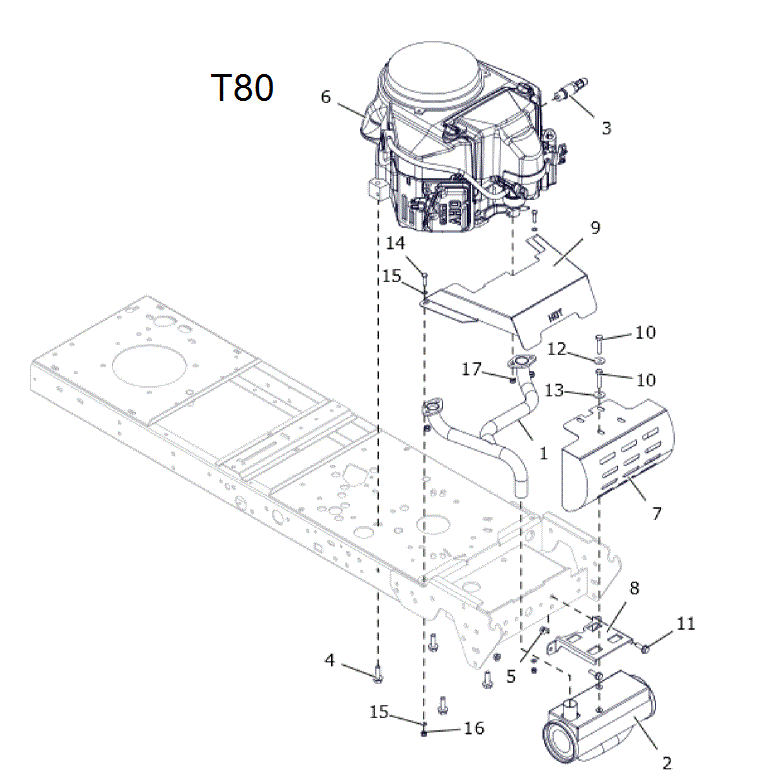 ENGINE ASSY T80