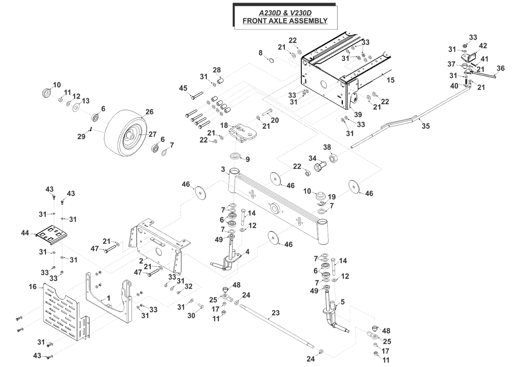 Front Axle Assembly