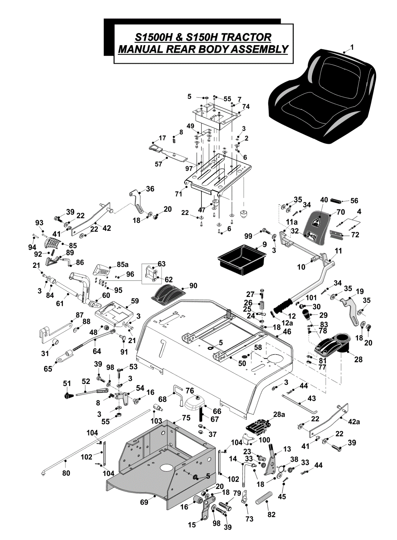 Manual Rear Body Assembly