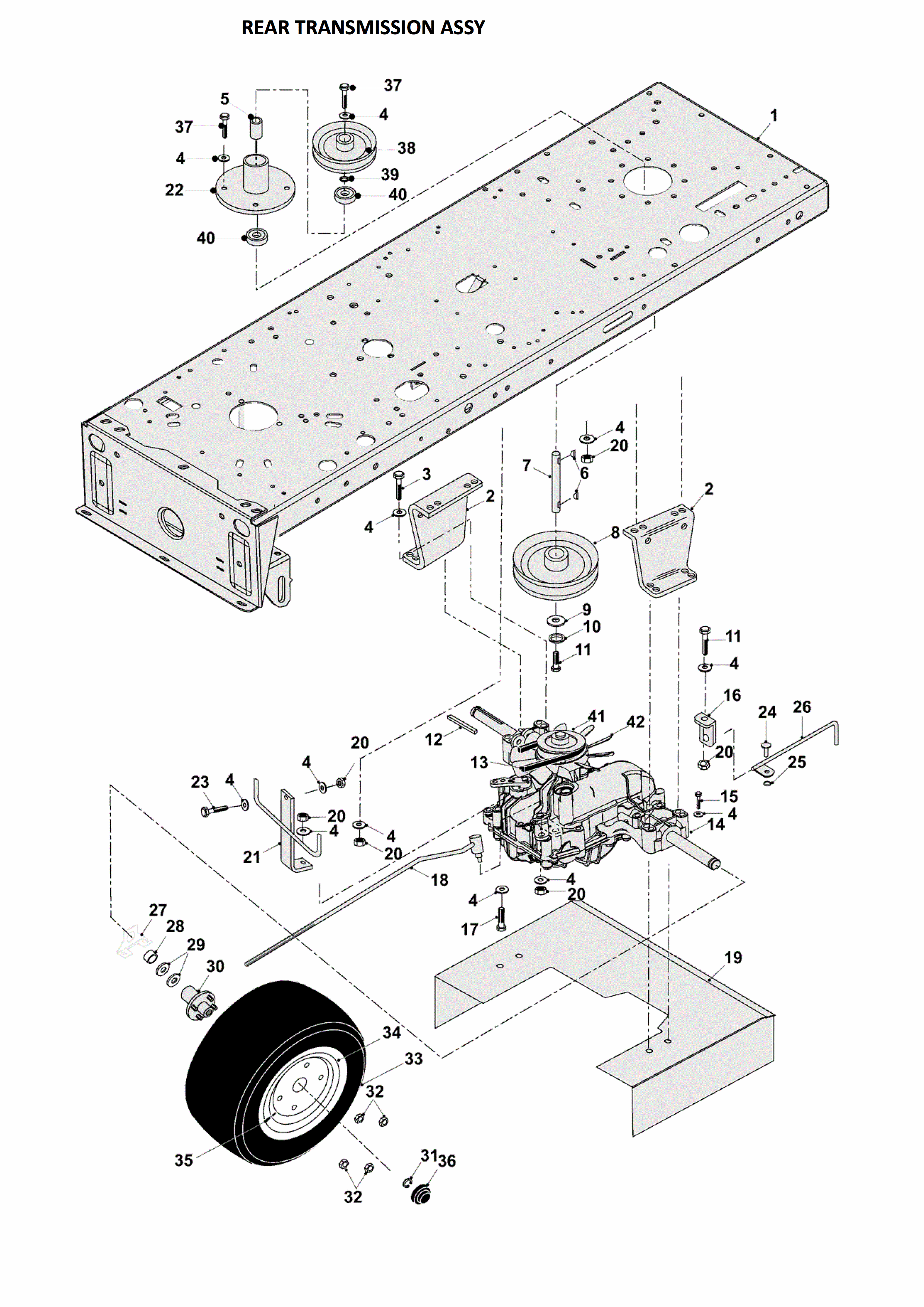 REAR TRANSMISSION ASSY