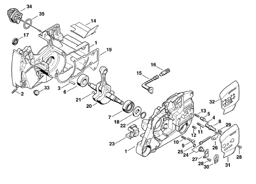 Crankcase - Crankshaft