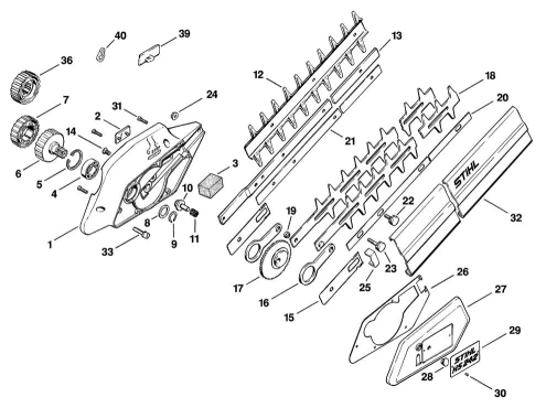 B-HS 242 Gearbox housing