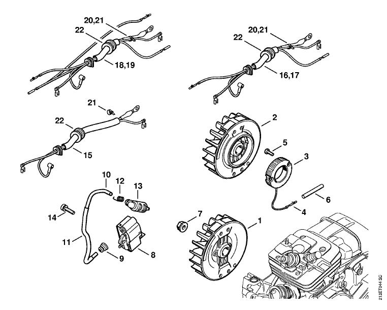 Ignition system Wiring Harness