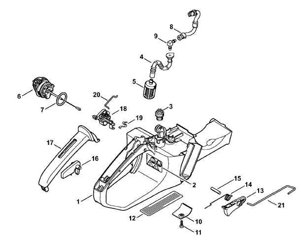 Tank housing