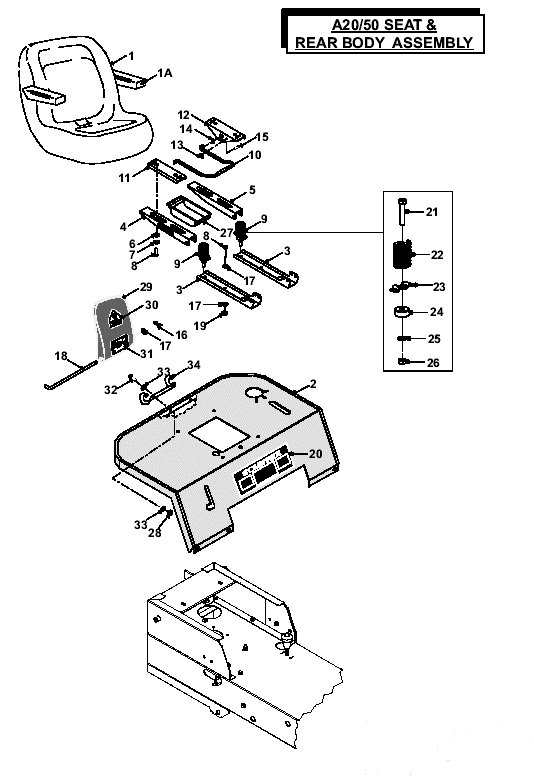 Seat & Rear Body Assembly