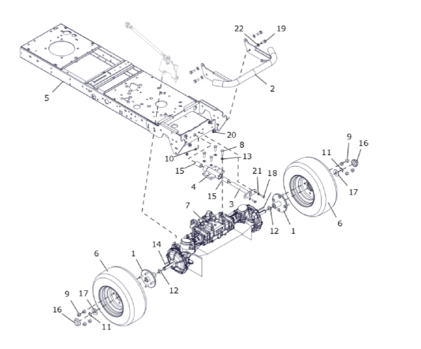 FRONT AXEL