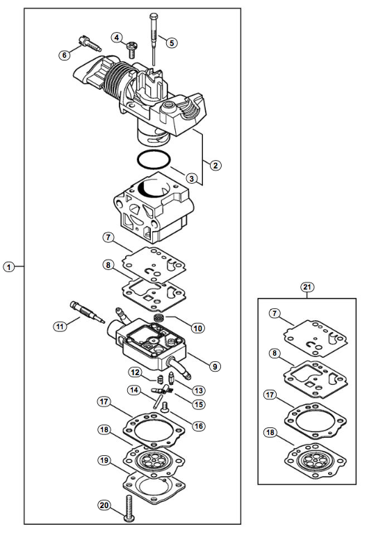 Carb RC2-S243D from serial 514291126