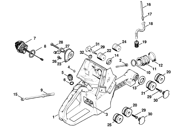 Tank housing