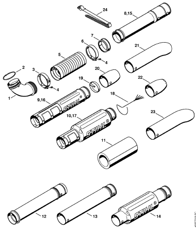 Pleated hose