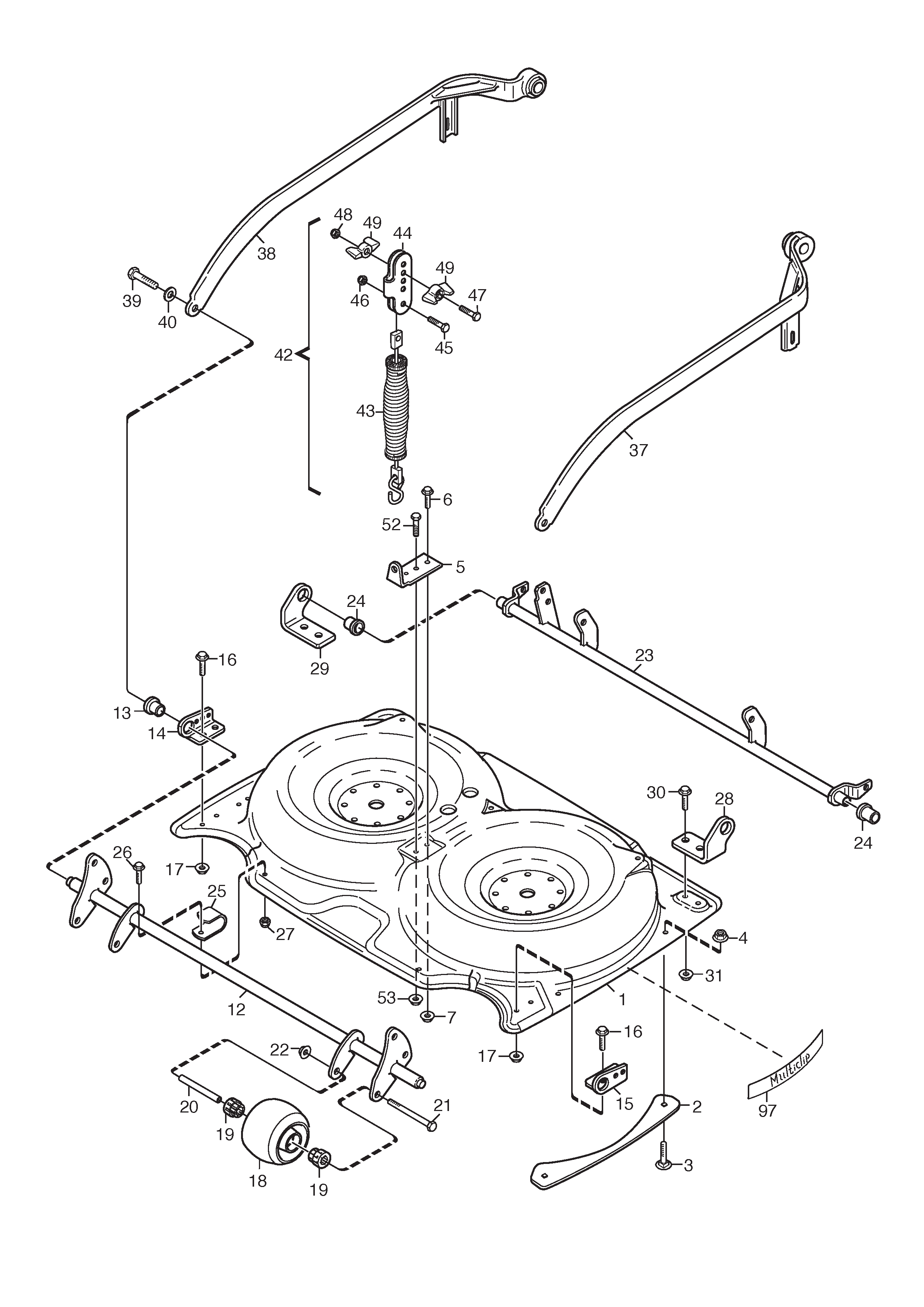Mower Deck 92M Frame