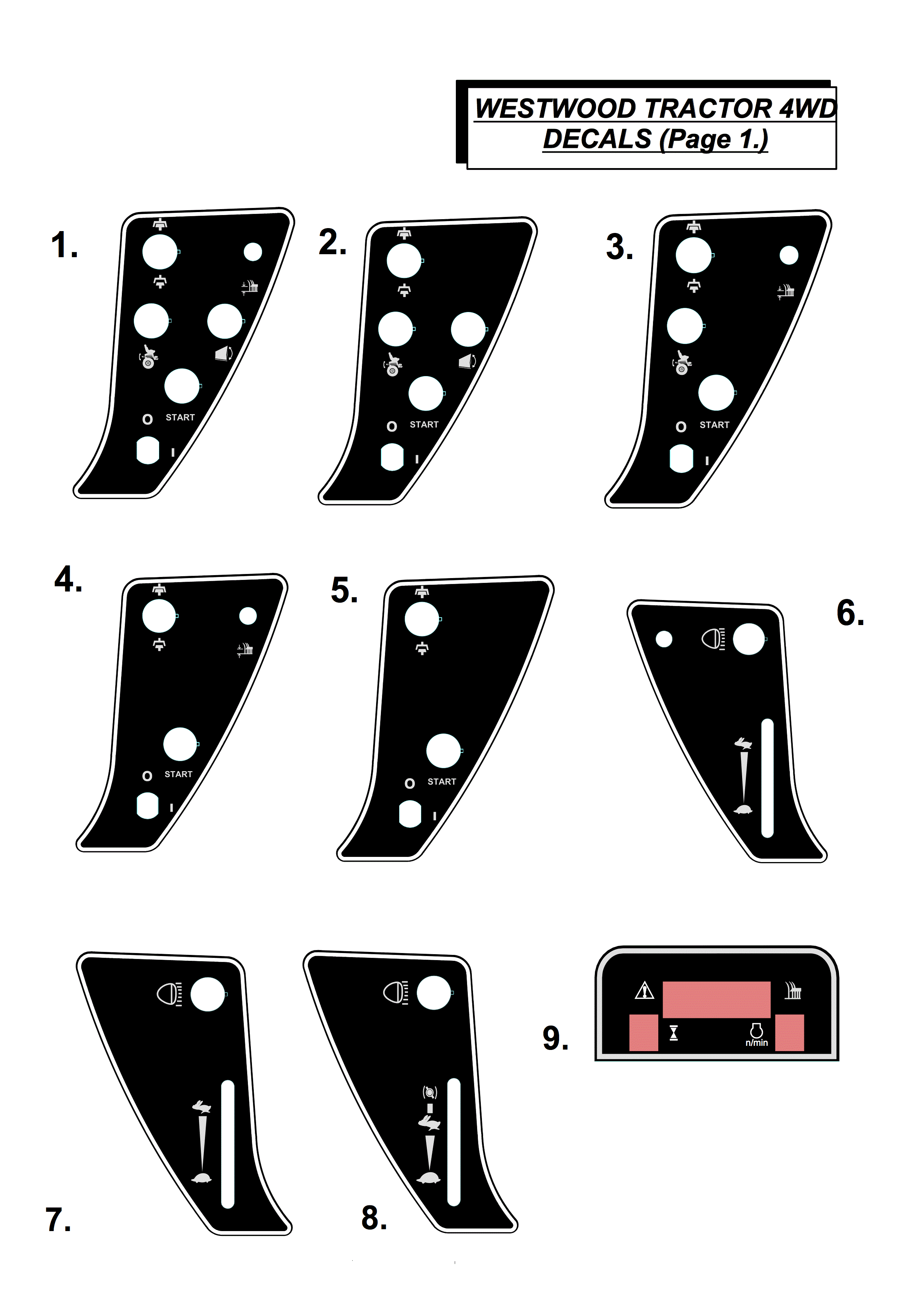 Decals List 1