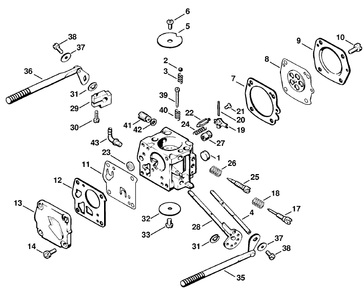 Carburetor HS-268A - 3 40 674 740