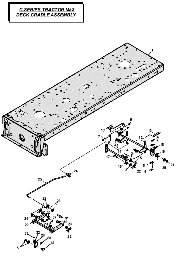 MK3 Deck Cradle Assembly