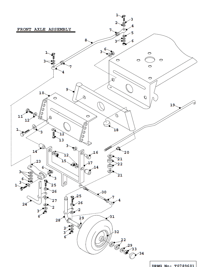 K18 Front Axle