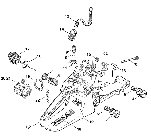 Tank housing