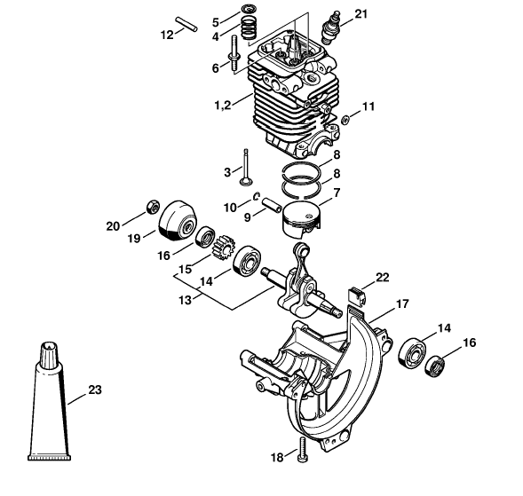 Cylinder, Engine pan