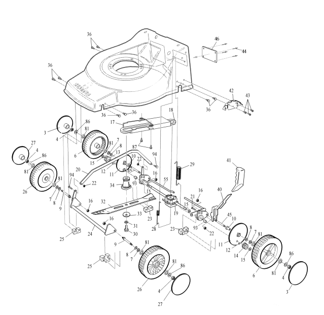 Lower Main Frame Assembly