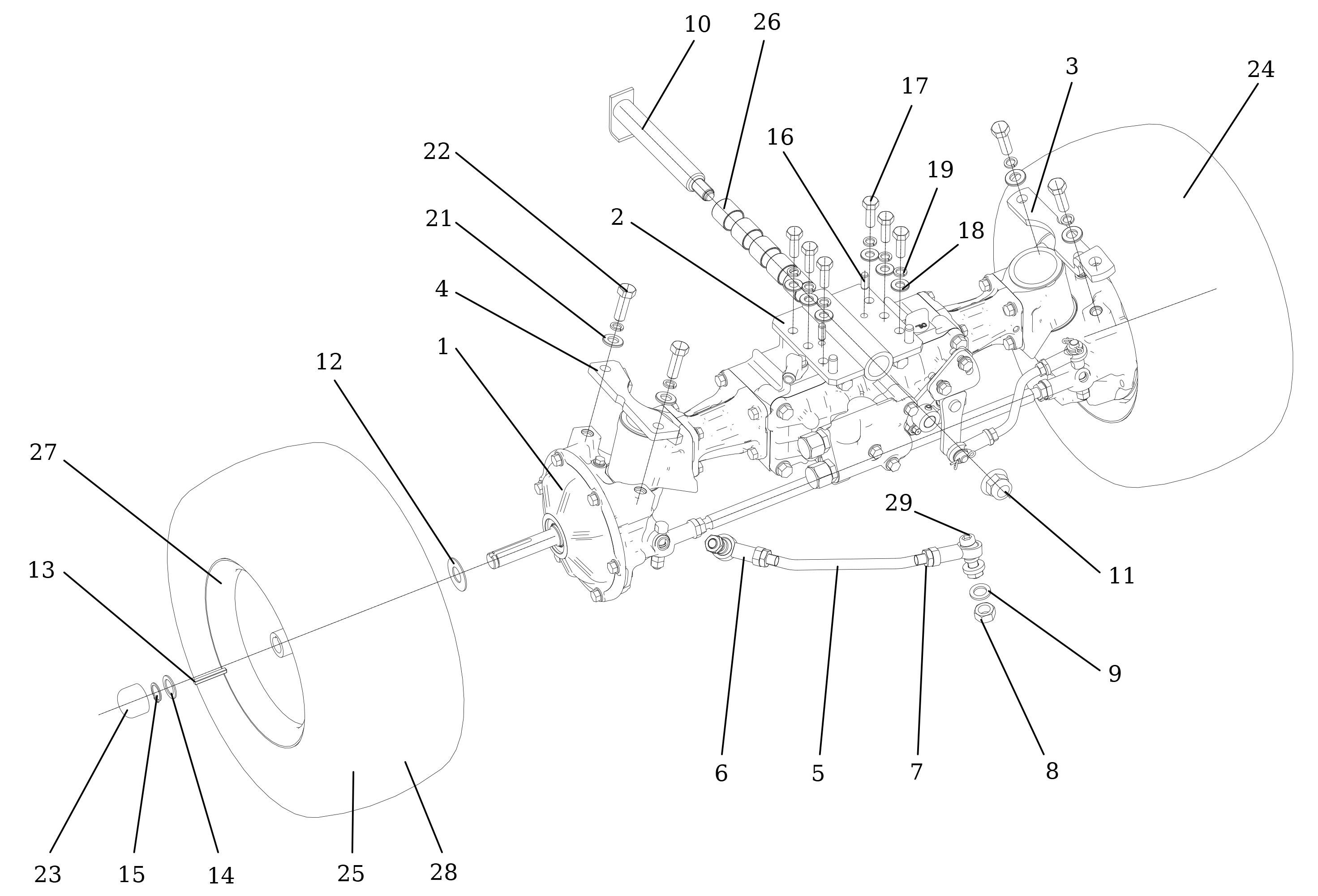 Front axle