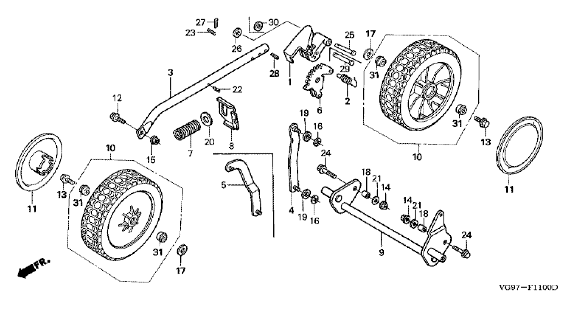 WHEELS & HEIGHT ADJUSTER