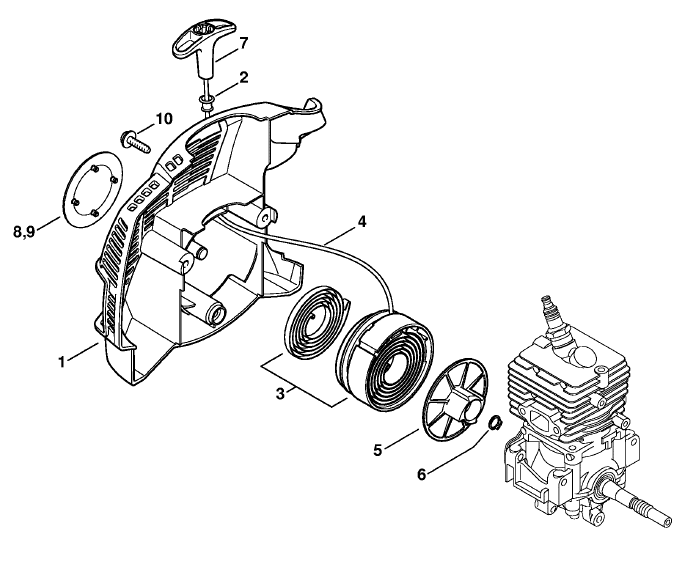Rewind starter ErgoStart-Easy2Start